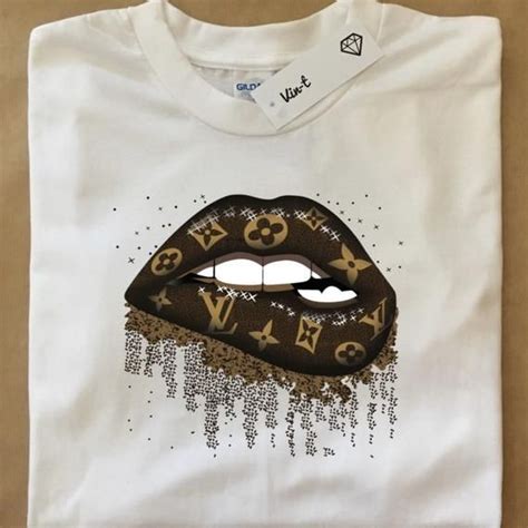 louis vuitton black tee|Louis Vuitton lips t shirt.